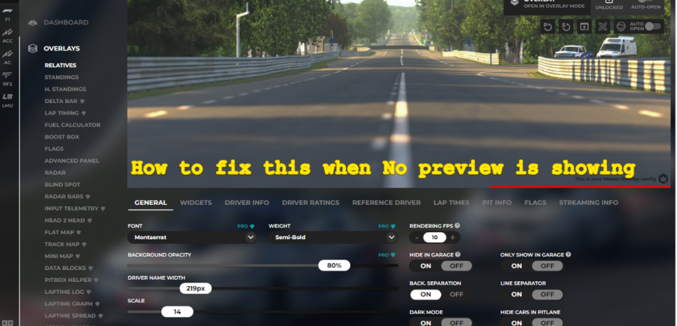 How to fix no preview